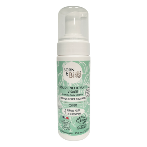 Sweet Almond and Argan Facial Cleansing Foam - Certified Organic